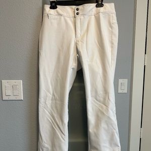 North Face Women's Apex Ski/Snowboarding Pants. White, Size Large, Gently Used